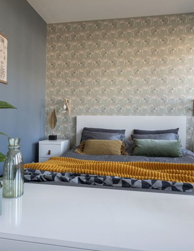Slaapkamer-interieurontwerp Drunen-blauw-luipaard-styling-groen-7