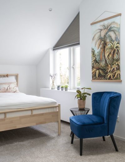 zolder slaapkamer schuin dak interieuradvies Den Bosch interieurontwerp