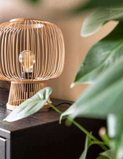 interieurstylist woonkamer Drunen styling duurzaam bamboe lamp